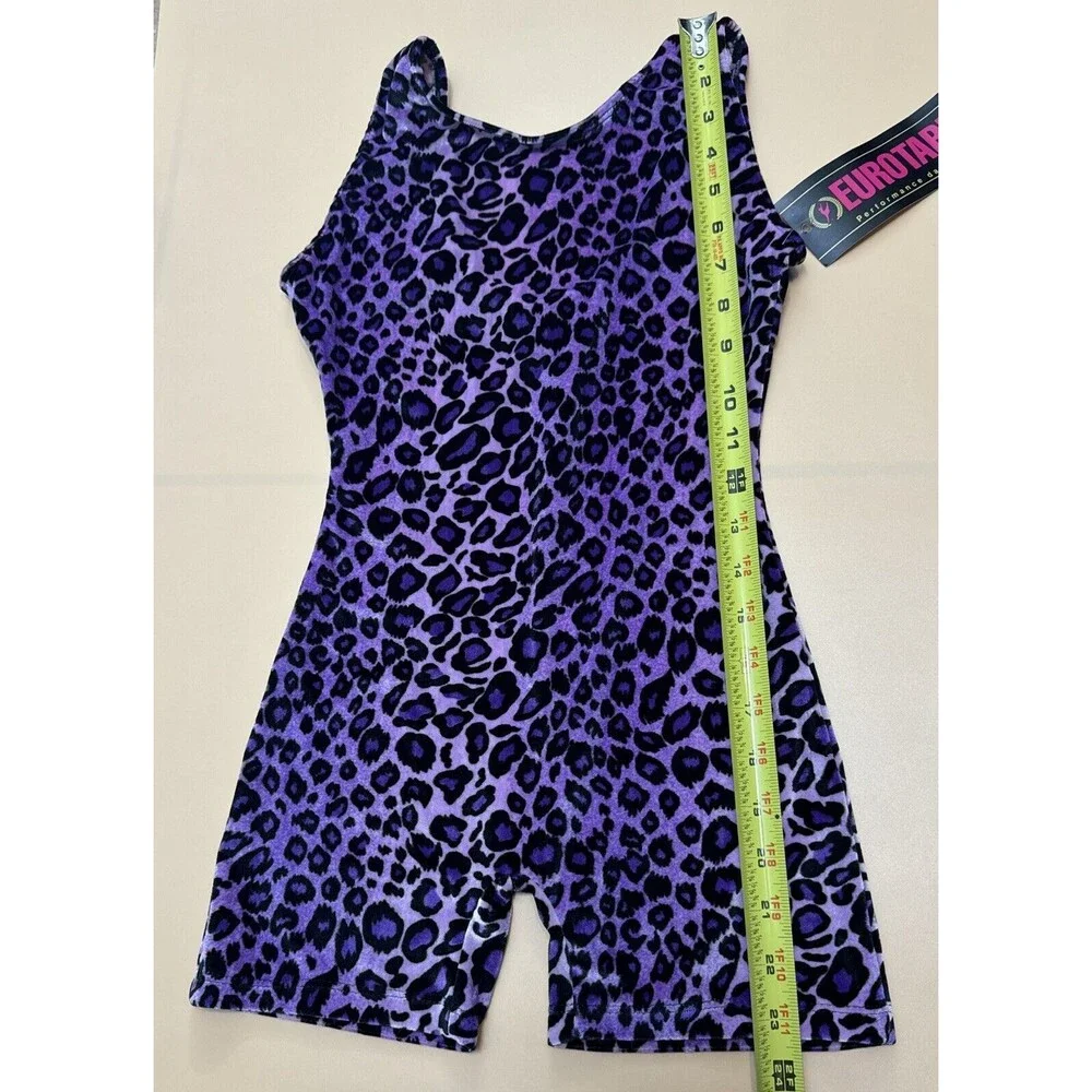 Eurotard Dance, Ballet, Gymnastics, Biketard Leotard Purple Large New
